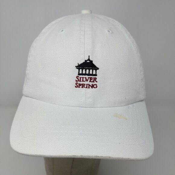 Silver Springs Boy's Slideback Hat White Size Ages 5-12 Embroidered Logo - Picture 3 of 12